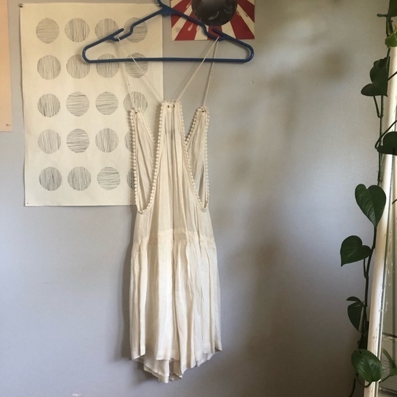 Urban Outfitters White Linen Romper - Picture 5 of 5